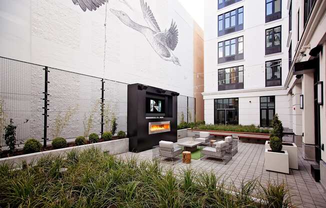 North Hollow Apartments Exterior Courtyard
