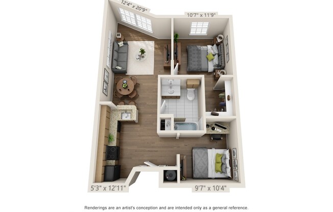 1 bed, 1 bath, 742 sqft, $2,210, Unit 301