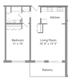 1 bed, 1 bath, 750 sqft, $1,285
