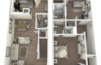 2 beds, 2.5 baths, 1,180 sqft, $1,569, Unit 403