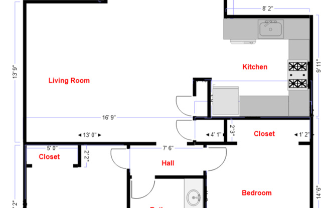 2 beds, 1 bath, $2,199, Unit 07