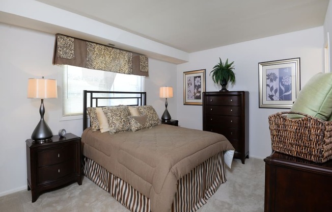 Master bedroom at Rockdale Gardens Apartments*, Baltimore, MD, 21244