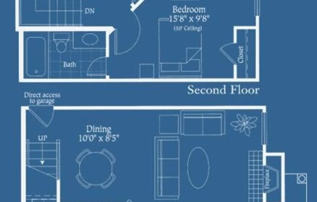 2 beds, 2.5 baths, 1,085 sqft, $2,321