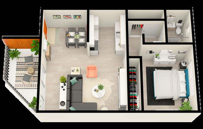 1 bed, 1 bath, 685 sqft, $1,422, Unit 508