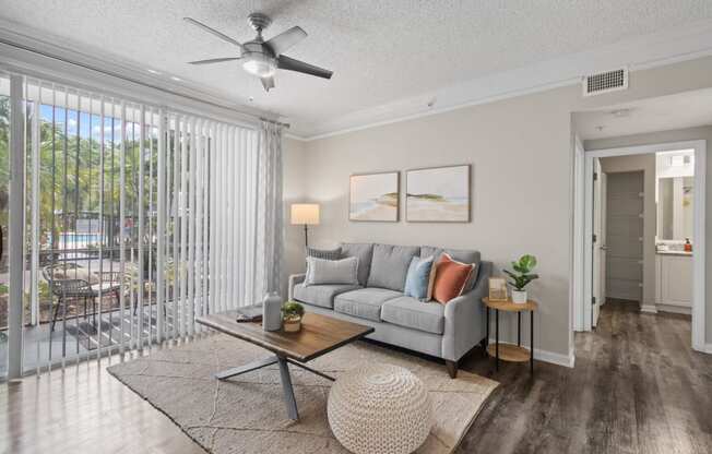 Furnished Living Room at Verona at Boynton Beach Apartments in Boynton Beach, FL 33426