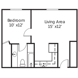 1 bed, 1 bath, 650 sqft, $735