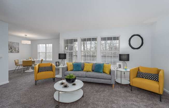 Modern Living Room at Indian Lookout, West Carrollton, OH