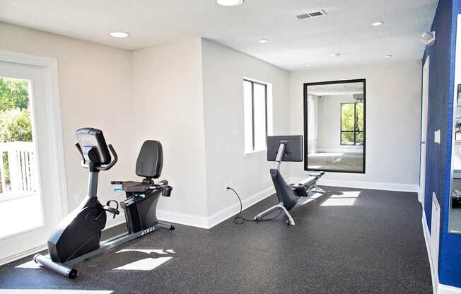 fitness center with equipment