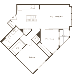1 bed, 1 bath, 923 sqft, $1,499