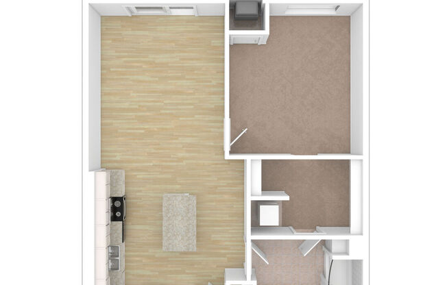 1 bed, 1 bath, 663 sqft, $1,615