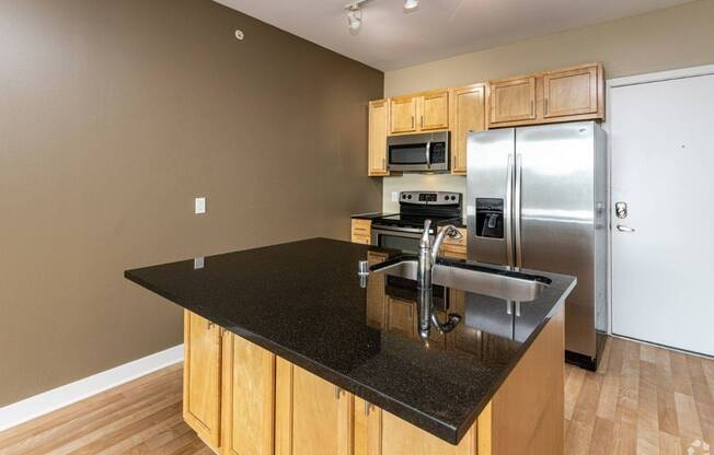 Modern Kitchen at Waterside at RiverPark Place; Louisville Apartments