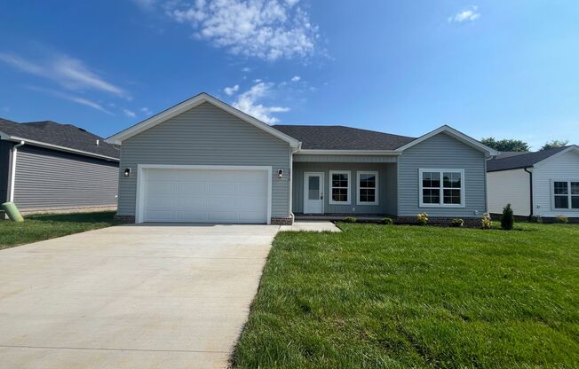 New Construction Home in Plum Springs with large 2 car garage!