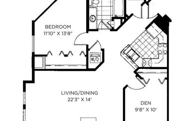 1 bed, 1 bath, 935 sqft, $1,610, Unit 8110-210