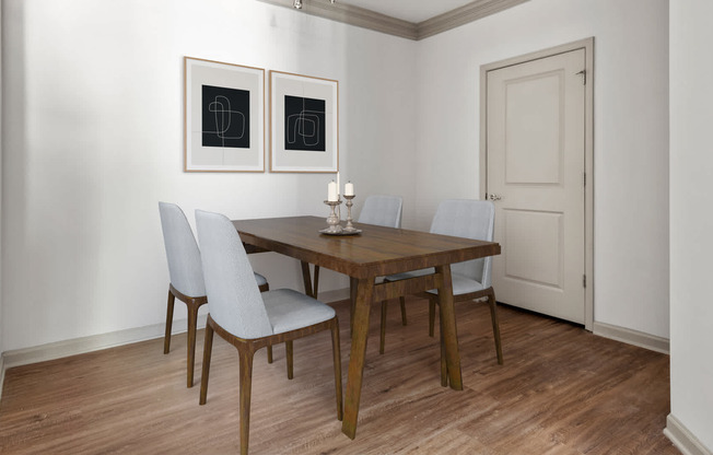 Dining Room with Hard Surface Flooring