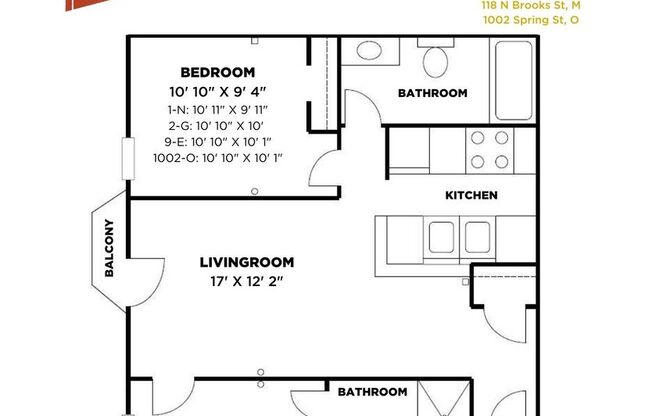 2 beds, 2 baths, $2,590, Unit CV 118-M