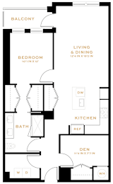 1 bed, 1 bath, 956 sqft, $3,145