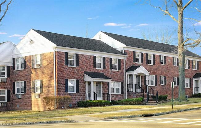 Exterior of apartment building