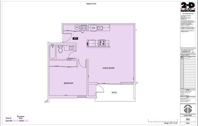 1 bed, 1 bath, 766 sqft, $2,225, Unit 102
