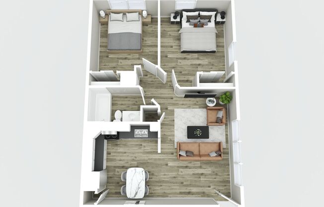 2 beds, 1 bath, 768 sqft, $1,199, Unit 1010-03