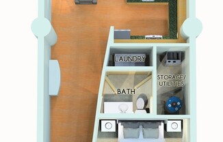 1 bed, 1.5 baths, 1,022 sqft, $1,850, Unit 104