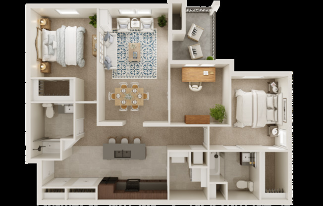 2 beds, 2 baths, 1,433 sqft, $1,612