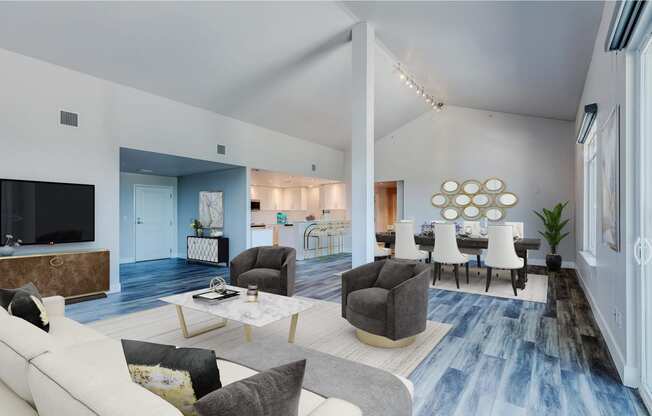 The Mercer Apartments Penthouse Living Room