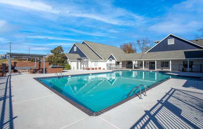 Gated Pool Area at Centennial Crossing Apartments in Nashville Tennessee