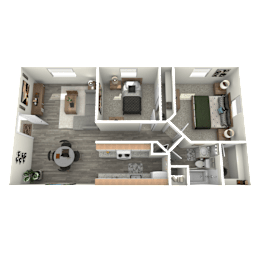 2 beds, 1 bath, 775 sqft, $1,295