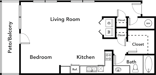 Studio, 1 bath, 789 sqft, $1,499