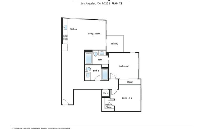 2 beds, 2 baths, 990 sqft, $4,795, Unit 509