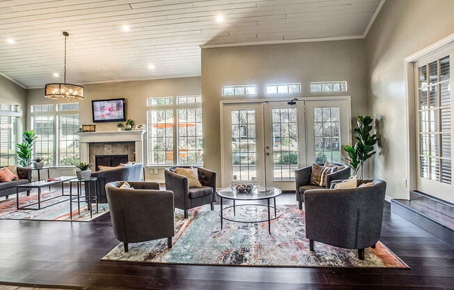 Resident Lounge at Newport Apartments, CLEAR Property Management, Irving, Texas