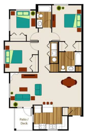 3 beds, 2 baths, 1,243 sqft, $2,275