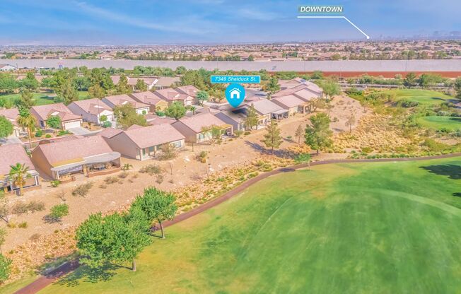 GOLF COURSE VIEWS & SOLAR PANELS! 55+ COMMUNITY AT SUN CITY ALIANTE - SINGLE-STORY 2-BEDROOM + CASITA!