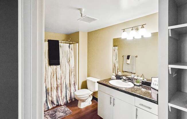 clean apartment bathroom