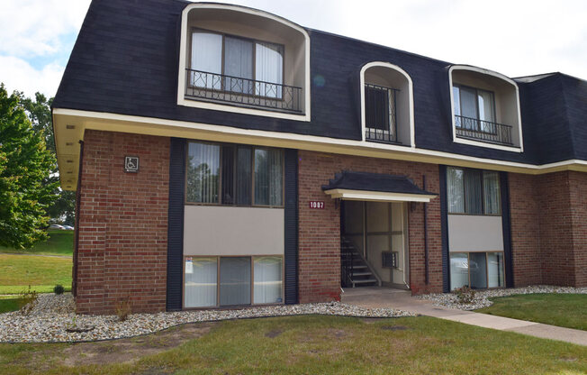 exterior building view at Seville Apartments, Michigan