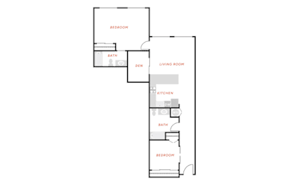 2 beds, 2 baths, 1,147 sqft, $2,280