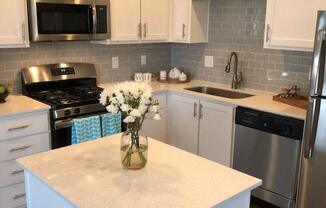 Upgraded Kitchen units at Westview Heights Apartments, Oregon, 97229
