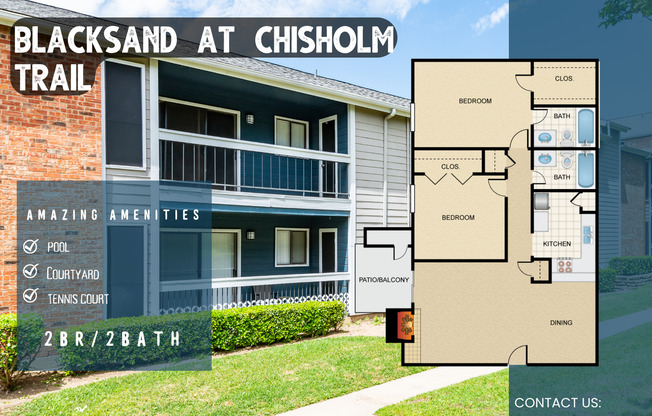 2 beds, 2 baths, 900 sqft, $945, Unit 1337