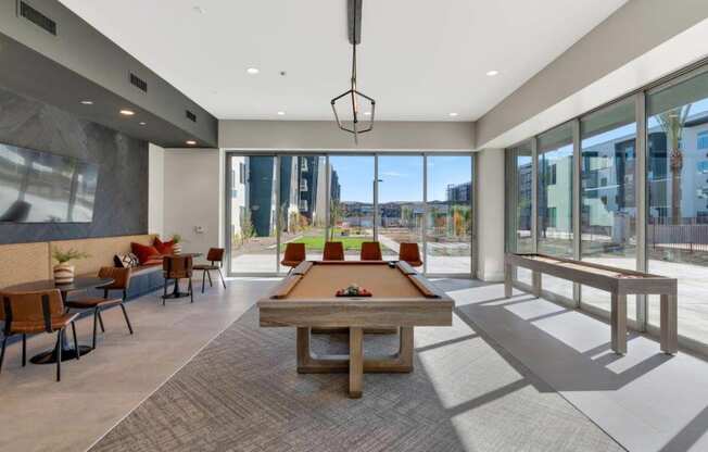 Billiards table at Glen 91 Apartments in Glendale, AZ