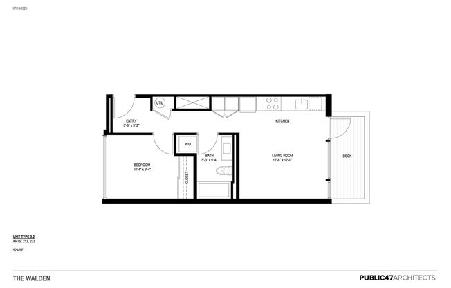 1 bed, 1 bath, 485 sqft, $1,795, Unit Unit 203