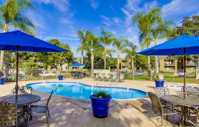 Mesa Village Apartments Lifestyle - Pool Deck & Pool