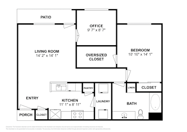 1 bed, 1 bath, 892 sqft, $1,196