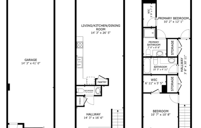 2 beds, 2.5 baths, 1,415 sqft, $1,925, Unit 648