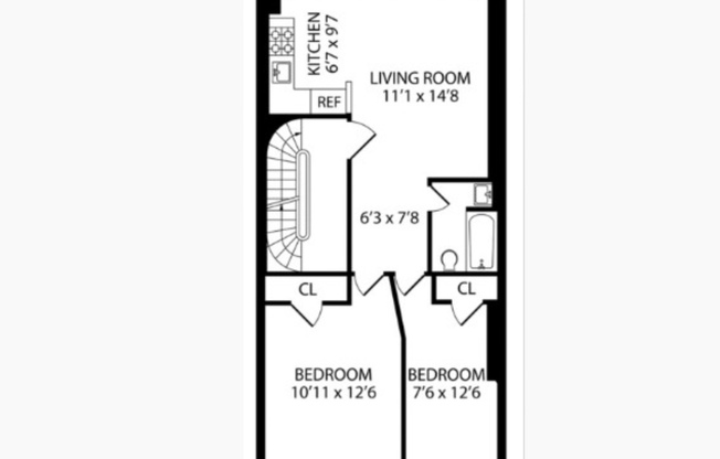 2 beds, 1 bath, 850 sqft, $3,000, Unit 3