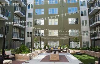 Courtyard With Patio at Link Apartments® Glenwood South, Raleigh, NC