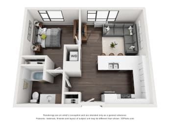 1 bed, 1 bath, 680 sqft, $1,768