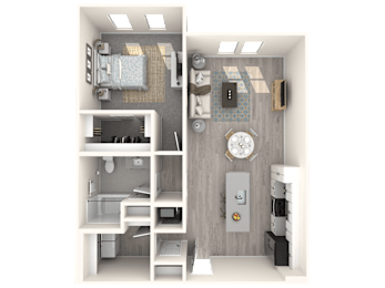 1 bed, 1 bath, 877 sqft, $1,850