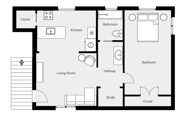 1 bed, 1 bath, 750 sqft, $1,995, Unit 778-2