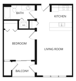 1 bed, 1 bath, 635 sqft, $1,044