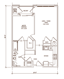 1 bed, 1 bath, 788 sqft, $2,133